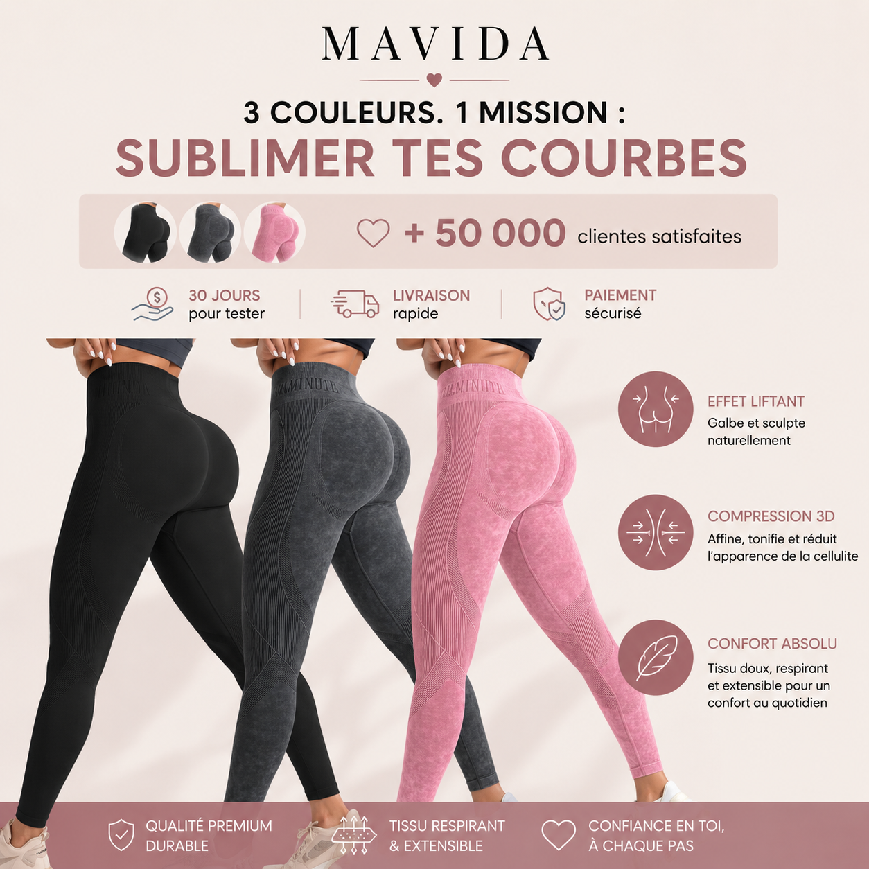 Legging Sculptant 3D
