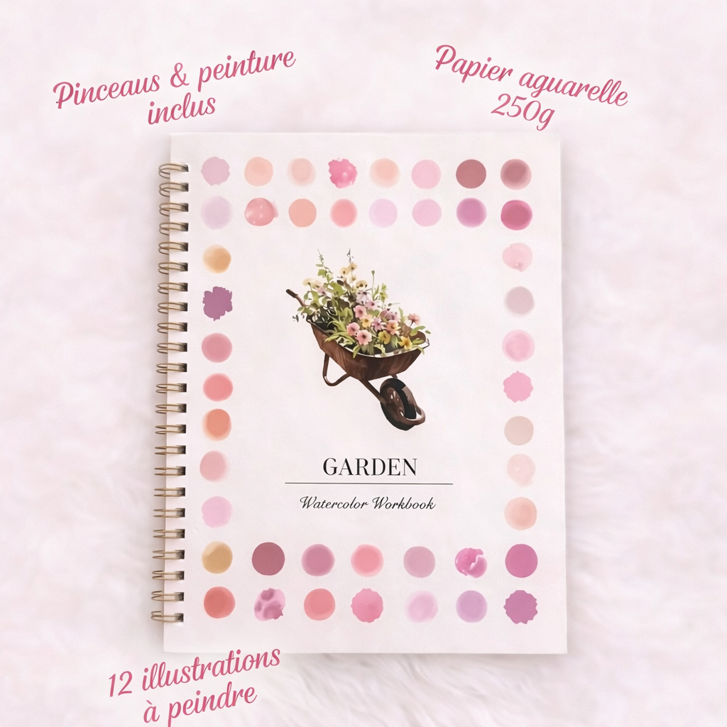 Peignez sans savoir dessiner – Le Cahier Aquarelle Mavida™