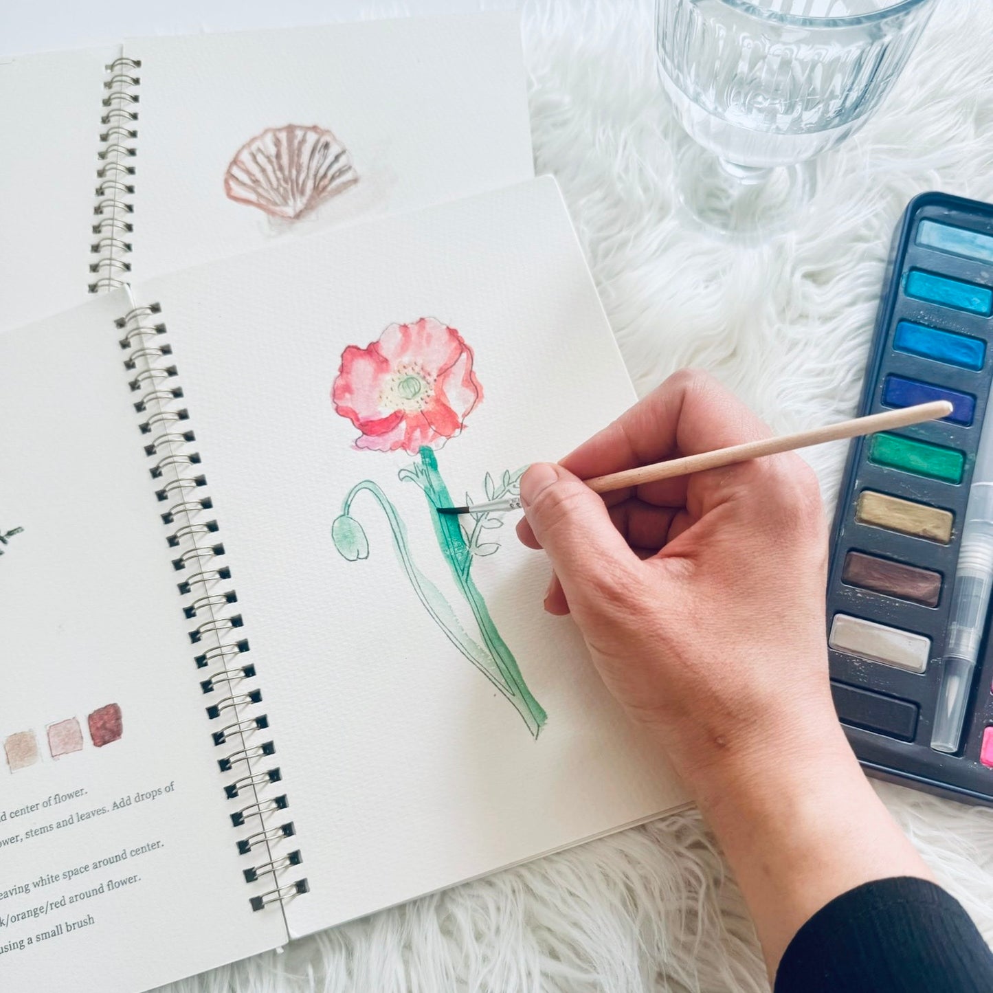 Peignez sans savoir dessiner – Le Cahier Aquarelle Mavida™