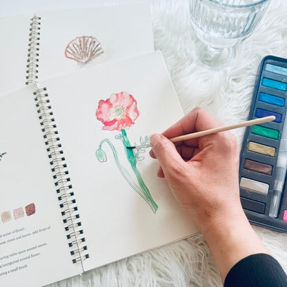 Peignez sans savoir dessiner – Le Cahier Aquarelle Mavida™