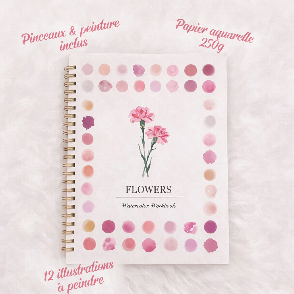 Peignez sans savoir dessiner – Le Cahier Aquarelle Mavida™