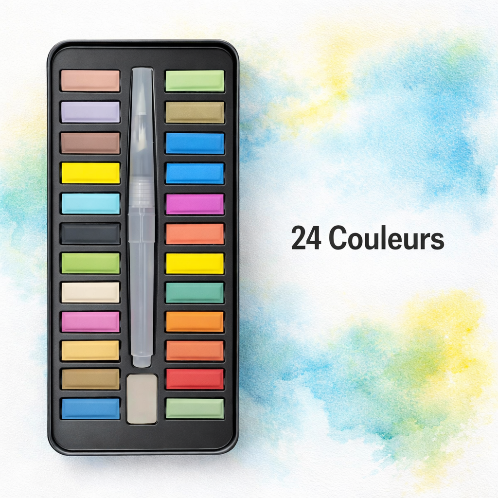 Aquarelles 24 couleurs