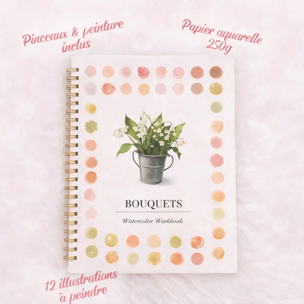 Peignez sans savoir dessiner – Le Cahier Aquarelle Mavida™