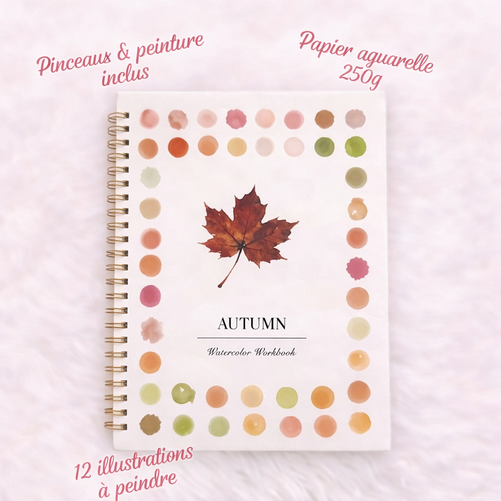 Peignez sans savoir dessiner – Le Cahier Aquarelle Mavida™