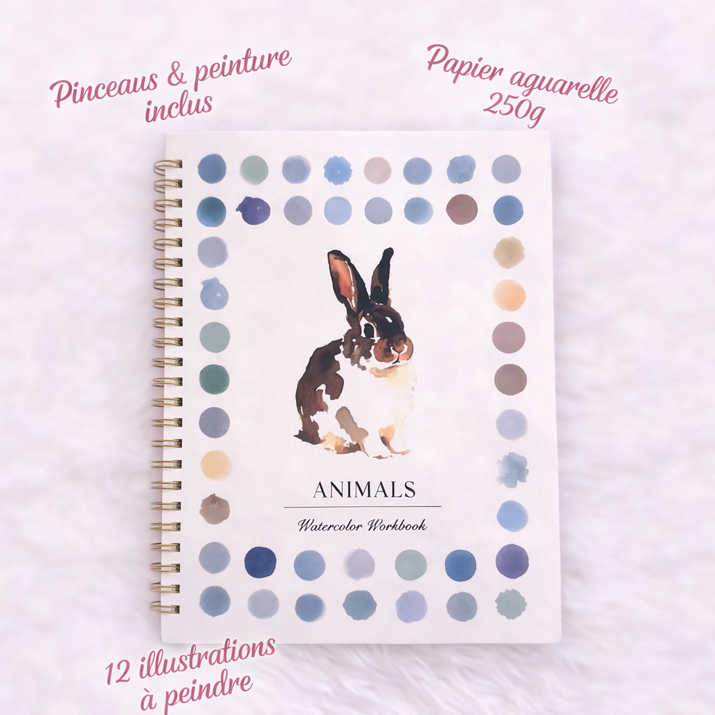 Peignez sans savoir dessiner – Le Cahier Aquarelle Mavida™