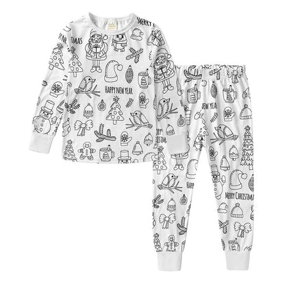 Pyjama 2 pièces à colorier