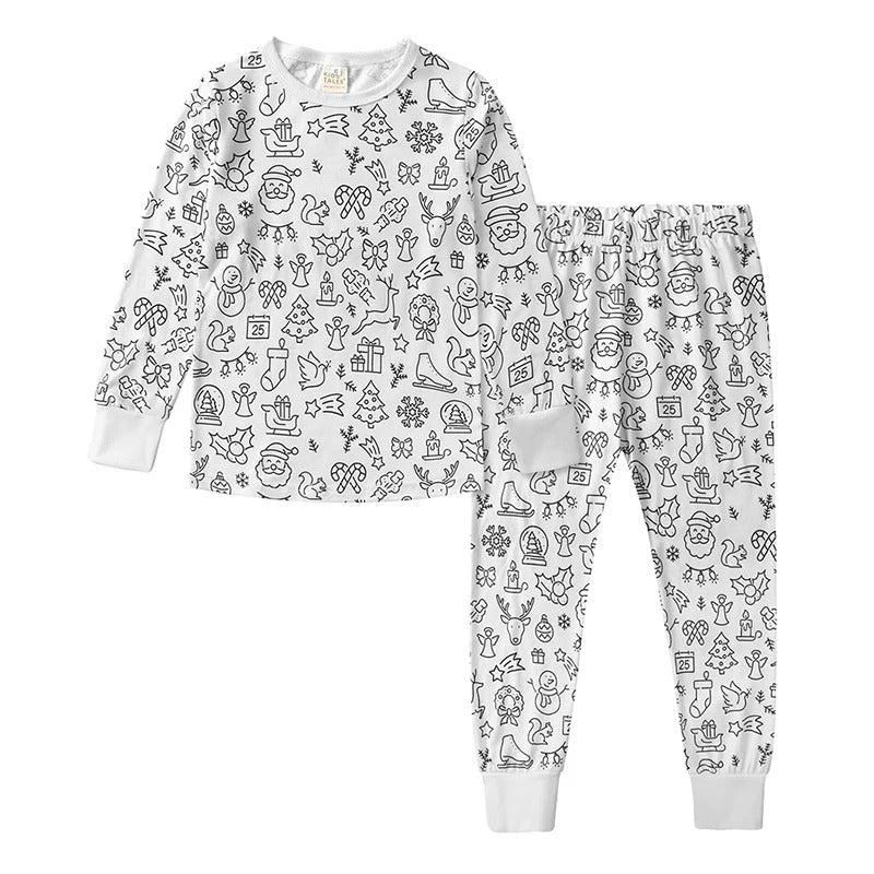 Pyjama 2 pièces à colorier