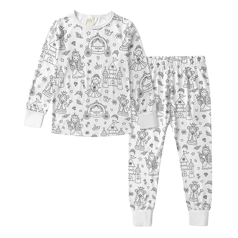 Pyjama 2 pièces à colorier