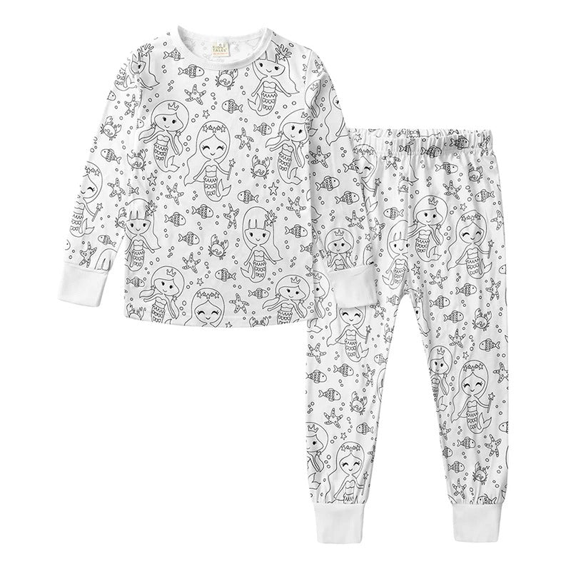 Pyjama 2 pièces à colorier