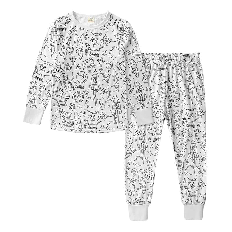 Pyjama 2 pièces à colorier